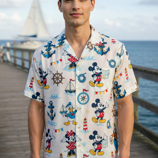 Mouse Nautical Adventure Hawaiian Shirt - HWKBHTQLM