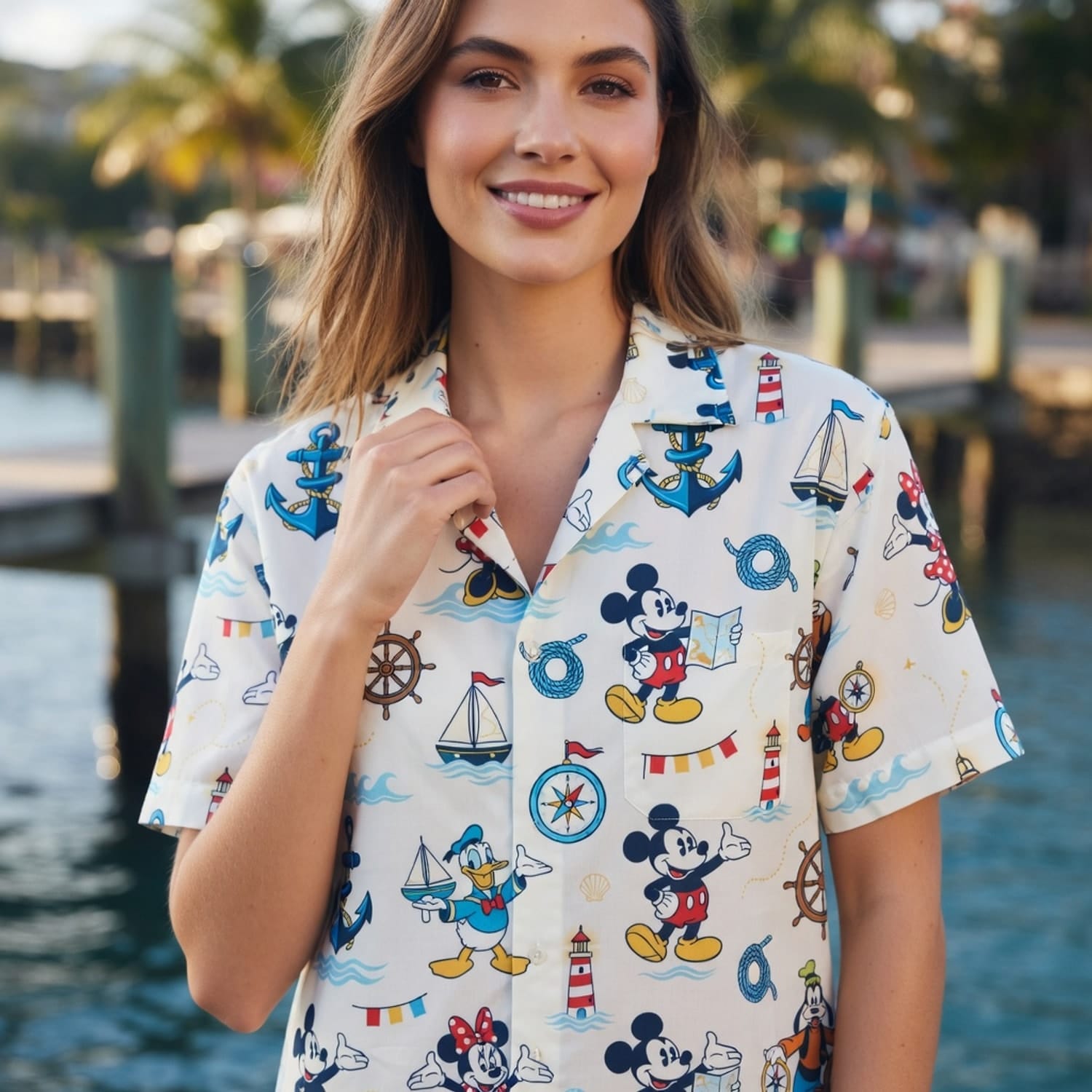 Mouse Nautical Adventure Hawaiian Shirt - HWKBHTQLM