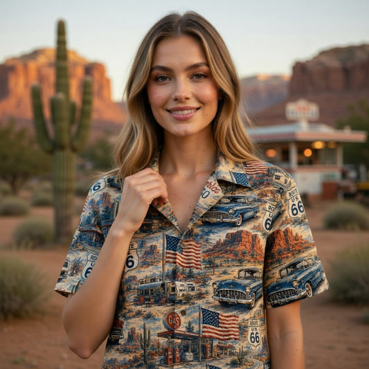 America 250 Classic Road Trip Classic Car 1776-2026 Vintage Patriotic USA Premium Hawaiian Shirt - HWL7WU5001