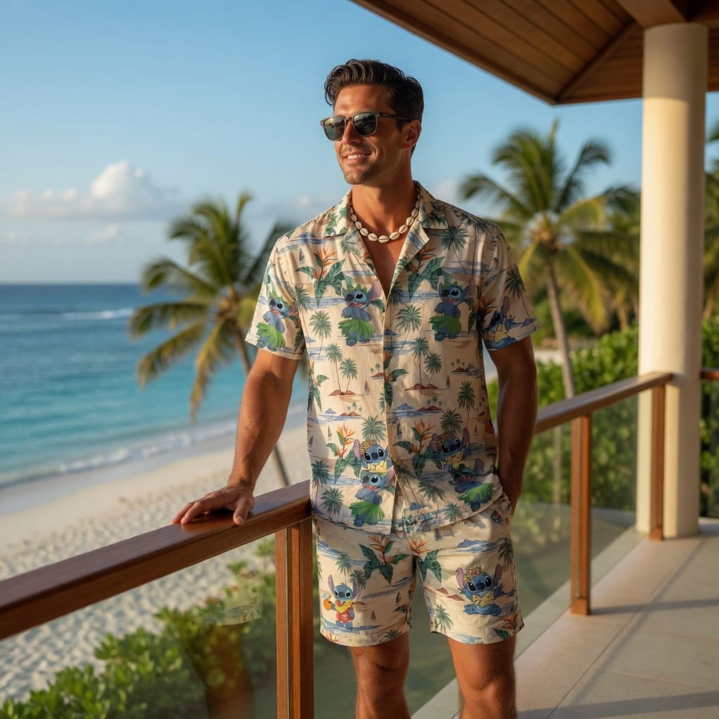 Blue Alien Tropical Premium Hawaiian Shirt - Aloha Style - HWM1CG4001