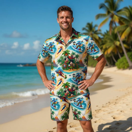 Mouse Shield Hero Premium Hawaiian Shirt - Tropical Men's - HWO5H5G001