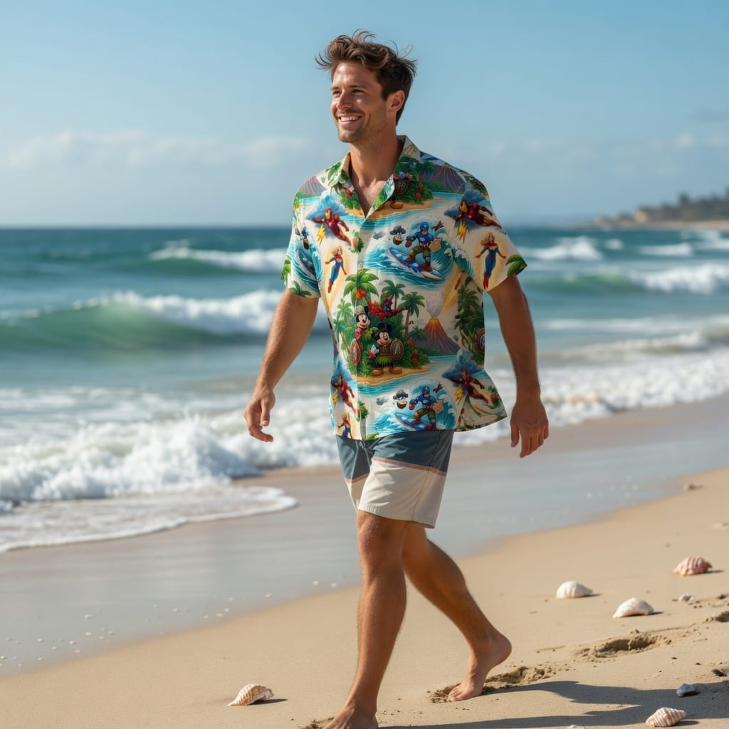 Mouse Shield Hero Premium Hawaiian Shirt - Tropical Men's - HWO5H5G001