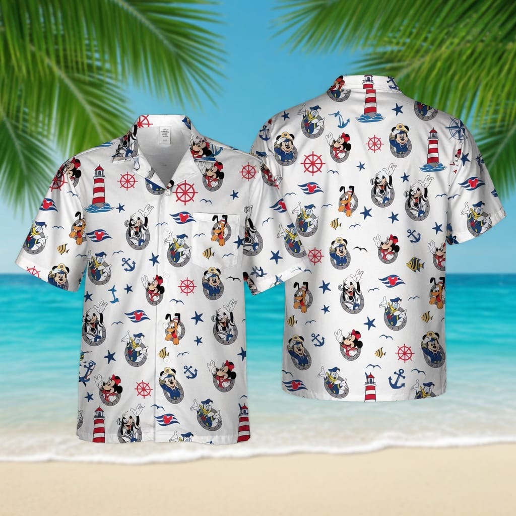 Mouse & Friends Premium Hawaiian Shirt - Cruise Vacation - HWOTAQU001