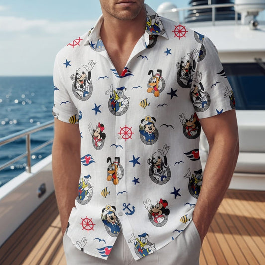 Mouse & Friends Premium Hawaiian Shirt - Cruise Vacation - HWOTAQU001
