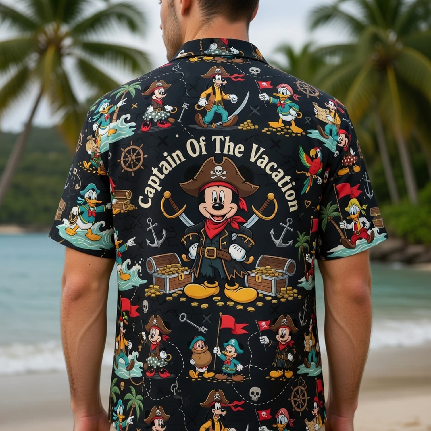 Pirate Mouse Hawaiian Shirt - Captain Of The Vacation - HWPFE9HJR