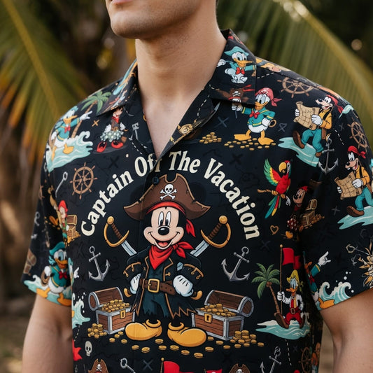Pirate Mouse Hawaiian Shirt - Captain Of The Vacation - HWPFE9HJR