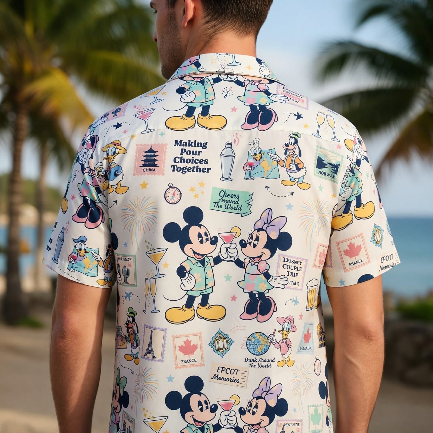 World Park Drink Around the World Hawaiian Shirt - Mouse Vacation - HWSC5VVL0