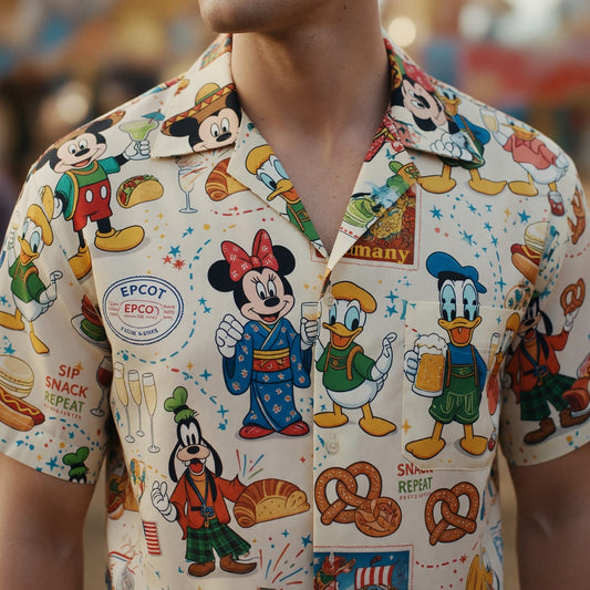 World Park Food & Wine Hawaiian Shirt - Festival World Pavilion - HWSIVCROX