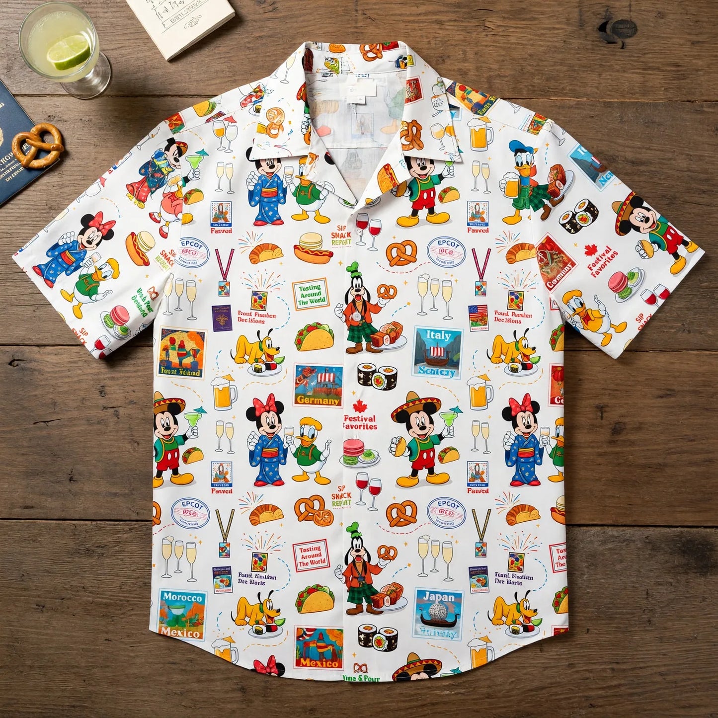 World Park Food & Wine Hawaiian Shirt - Festival World Pavilion - HWSIVCROX