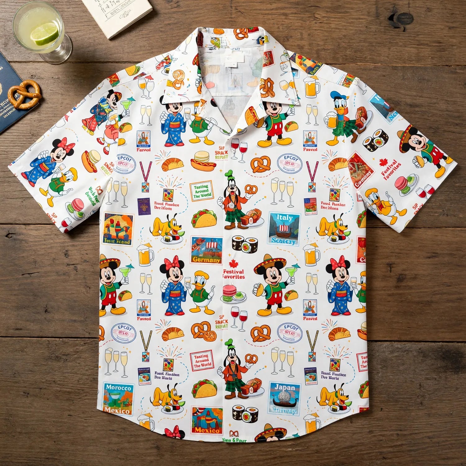 World Park Food & Wine Hawaiian Shirt - Festival World Pavilion - HWSIVCROX