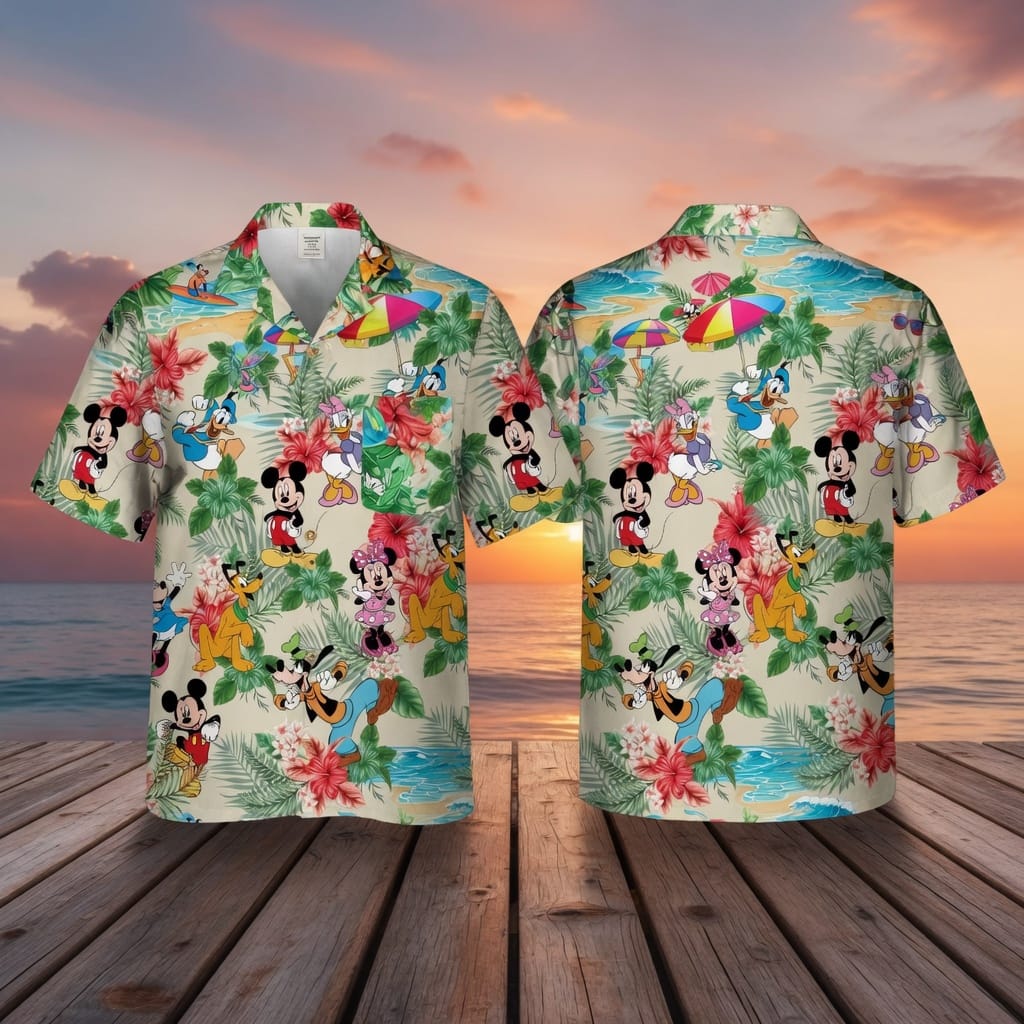 Mouse Premium Hawaiian Shirt - Tropical Beach Collection - HWTBVPL001