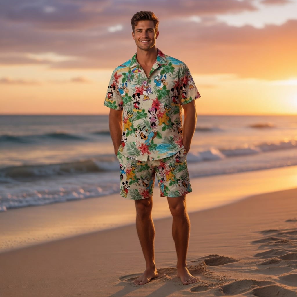 Mouse Premium Hawaiian Shirt - Tropical Beach Collection - HWTBVPL001