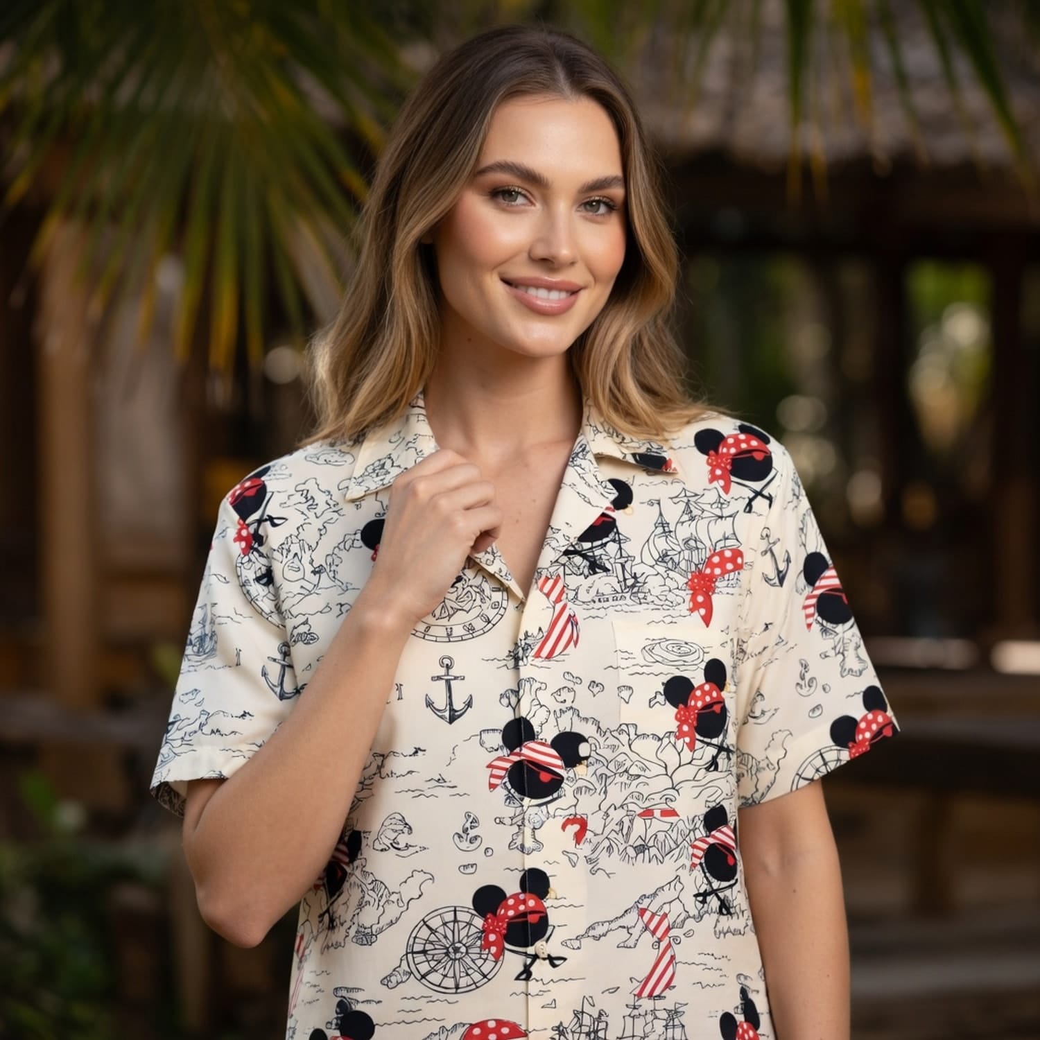 Pirate Map Icons Mouse Hawaiian Shirt - HWUS0VNCH