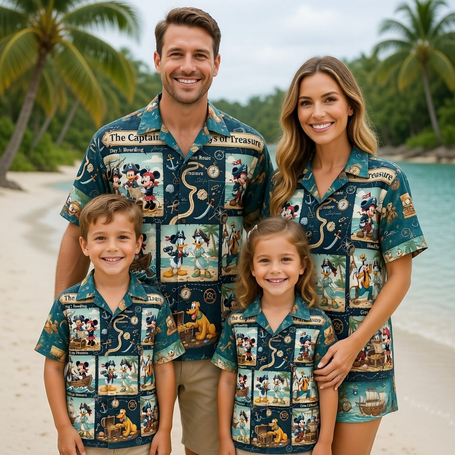 Pirate Mouse Hawaiian Shirt - Treasure Adventure Beachwear - HWUVYC1VN