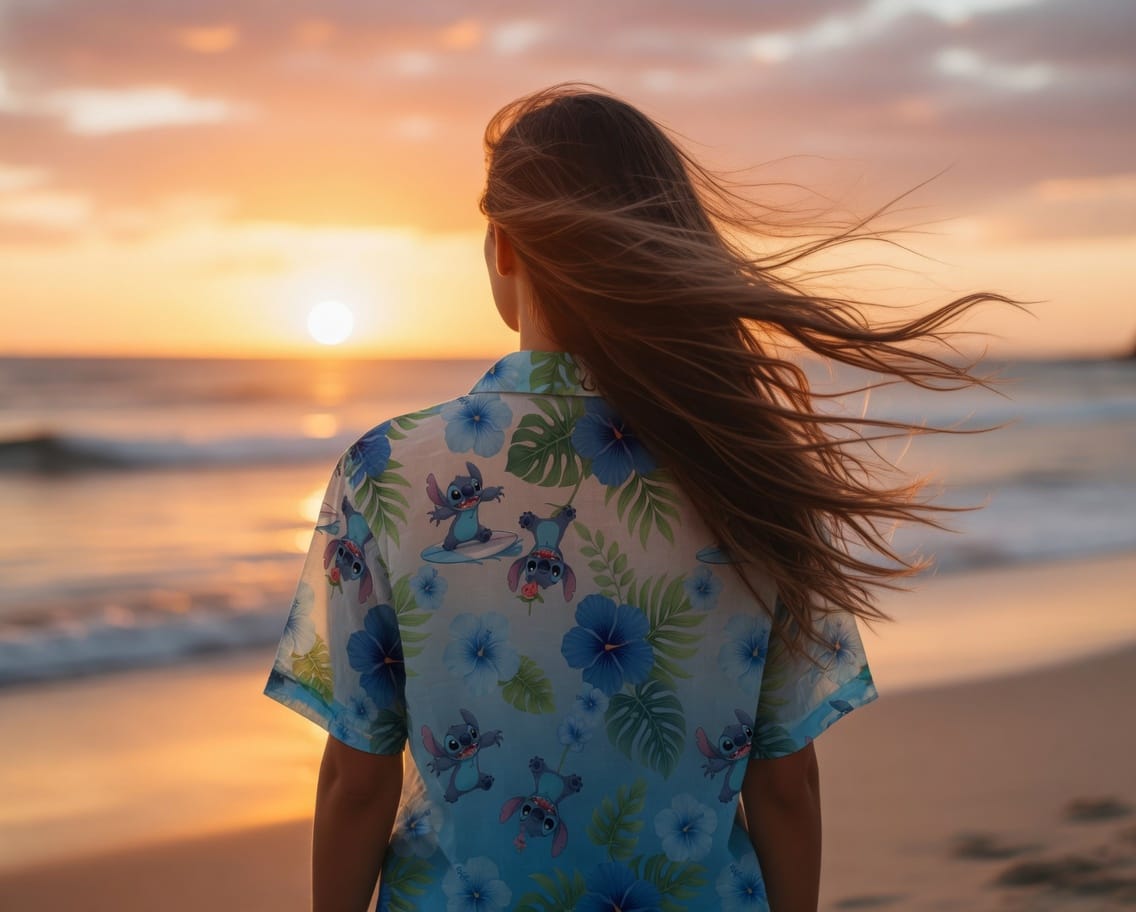 Blue Alien Premium Hawaiian Shirt - Blue Gradient Aloha Style - HWW010P001