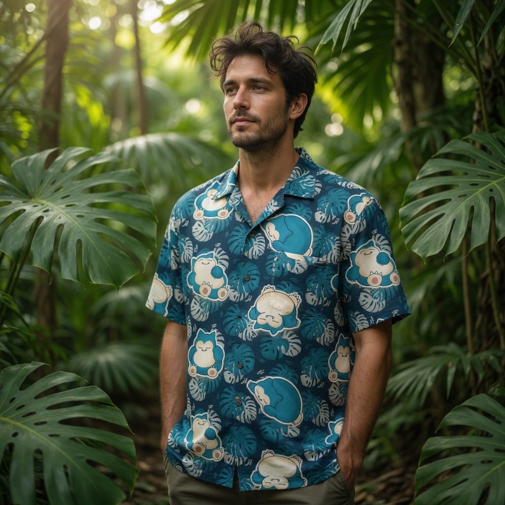 Sleepy Monster Premium Hawaiian Shirt - Monster Tropical Aloha - HWXASW7001