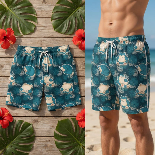 Sleepy Monster Premium Hawaiian Shirt - Monster Tropical Aloha - HWXASW7001