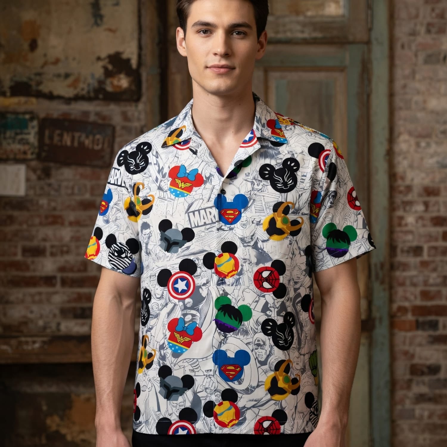 Theme Park Mouse Superhero Premium Hawaiian Shirt - HWXV10H001