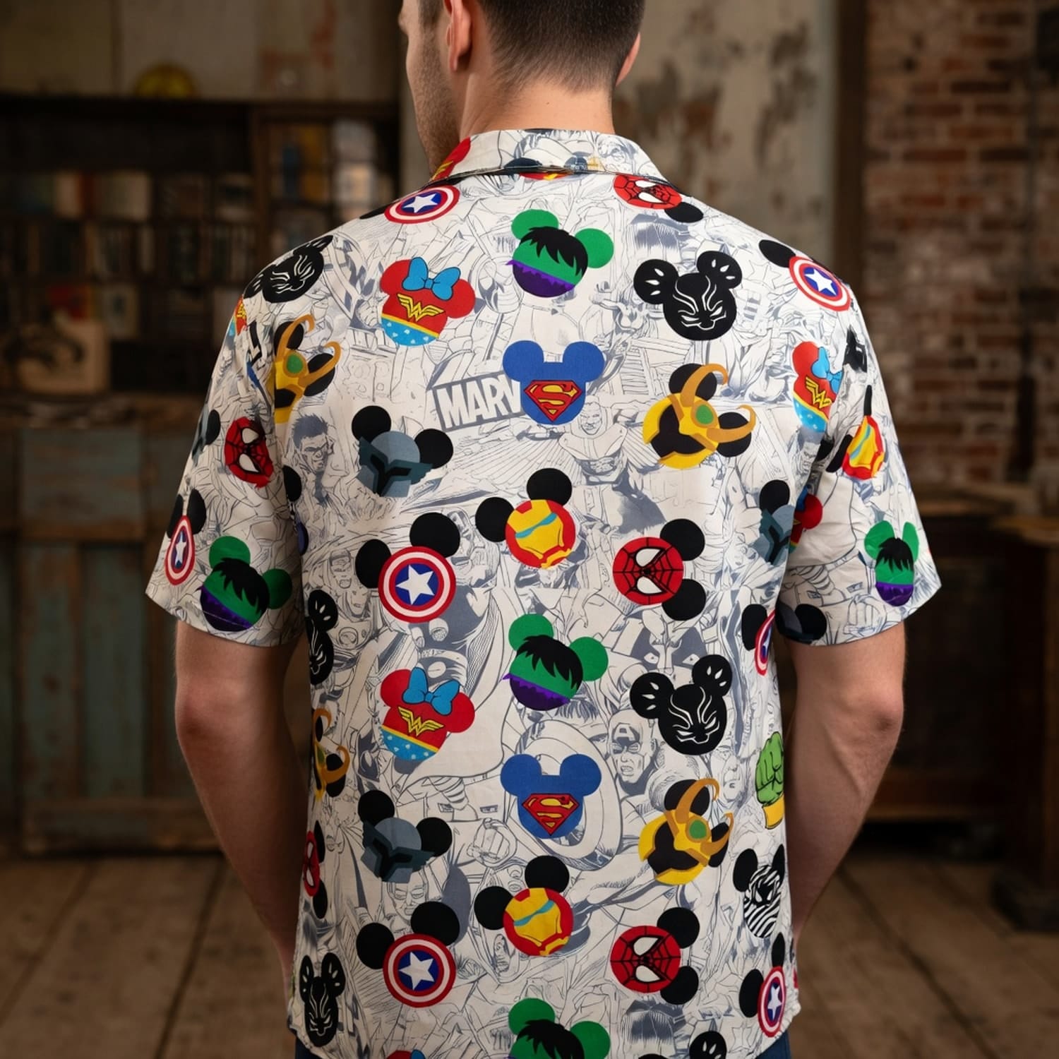 Theme Park Mouse Superhero Premium Hawaiian Shirt - HWXV10H001