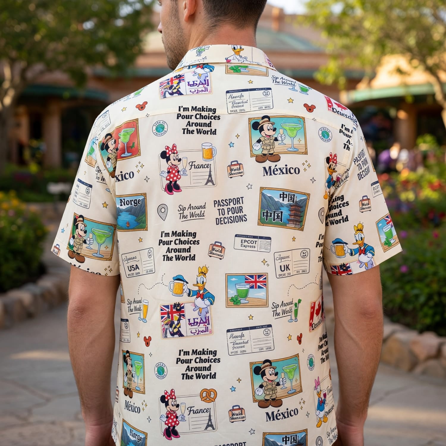 World Park Pour Choices Hawaiian Shirt - World Pavilion Travel Print - HWZ4L585X