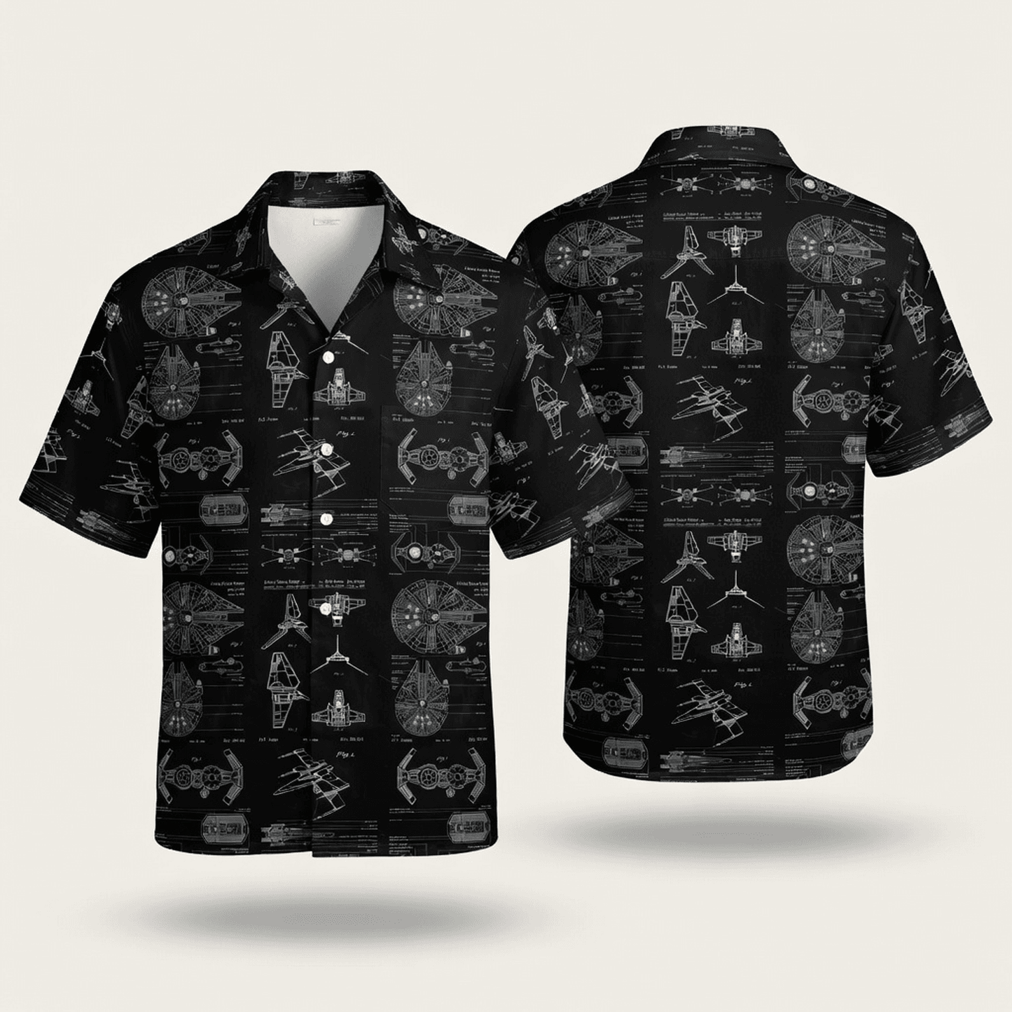 Galactic Spaceship Premium Hawaiian Shirt - Men's Aloha - HWZMVB3001