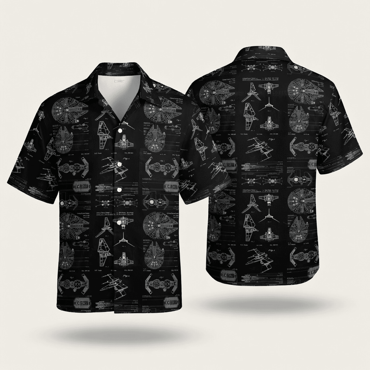 Galactic Spaceship Premium Hawaiian Shirt - Men's Aloha - HWZMVB3001