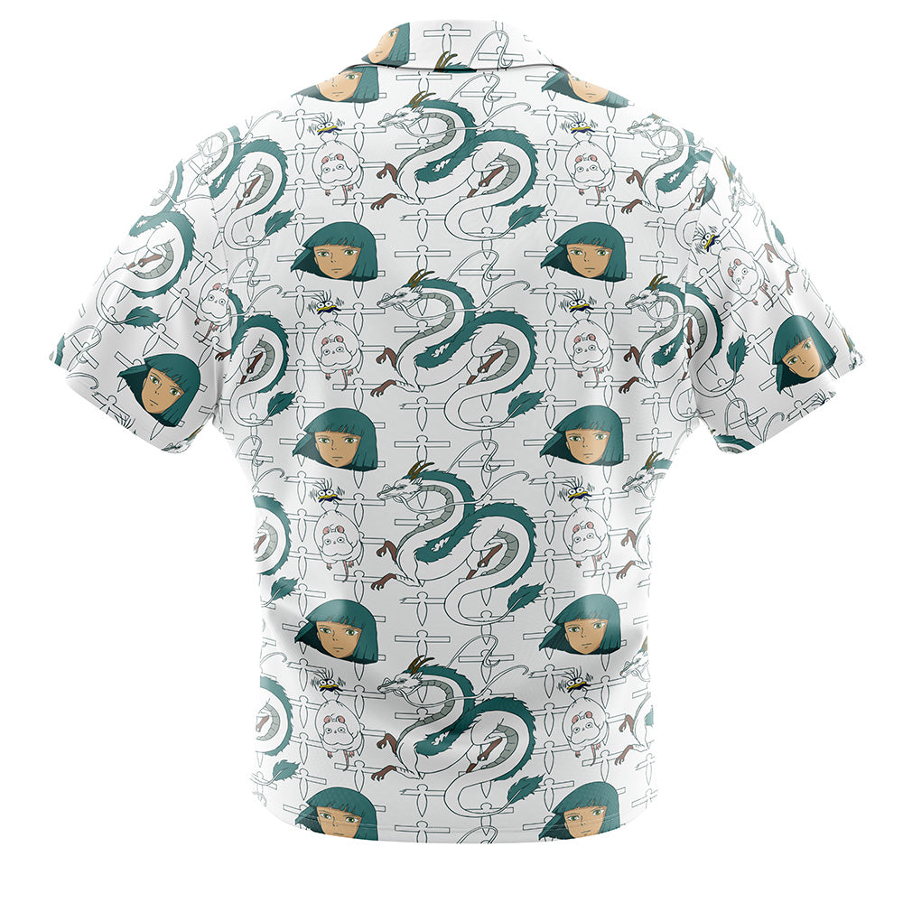Haku Spirited Away Button Up Hawaiian Shirt