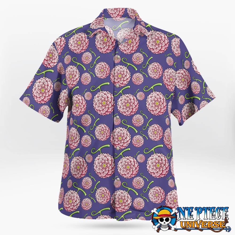 Devil Fruit Hana Hana No Mi Button Up Hawaiian Shirt For Sale | One Piece Universe Store