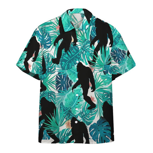 Bigfoot Hawaiian Shirt Bigfoot Tropical Forest Hawaii Shirt Adult Full Print