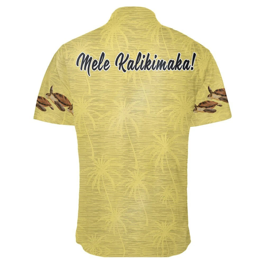 NoClaws Christmas Hawaii Shirt Santa Claus In Tropical Beach Hawaiian Shirt Yellow Unisex