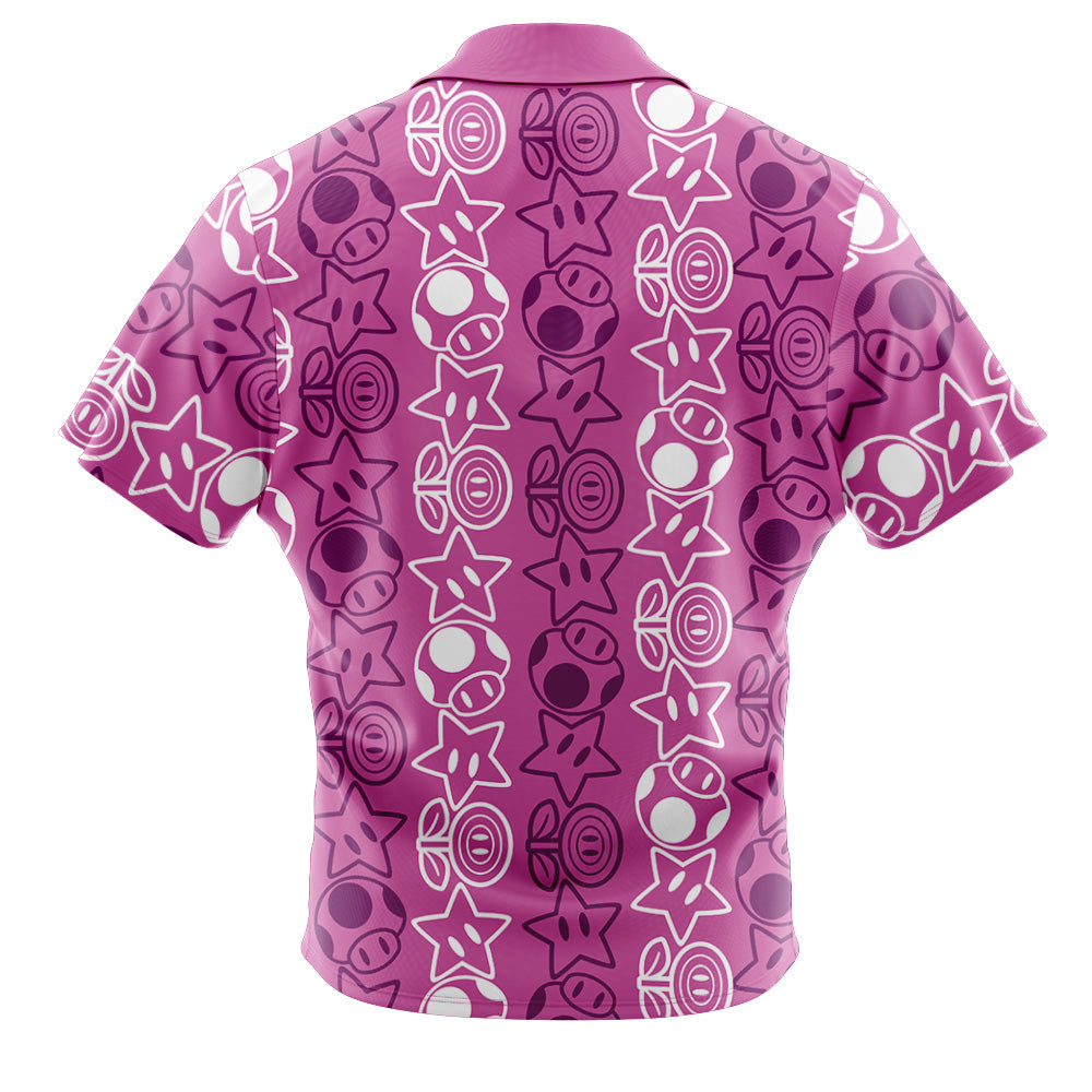 Holiday Getup Mario Super Mario Bros Button Up Hawaiian Shirt