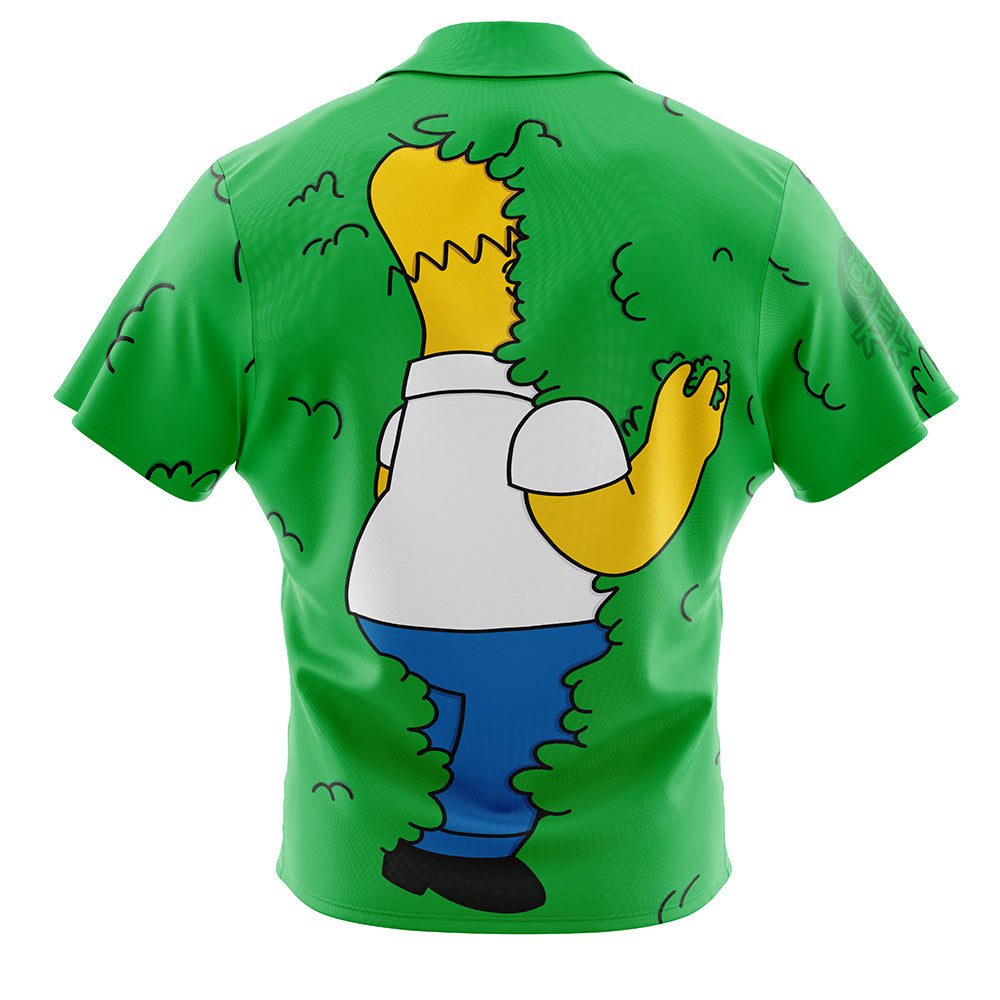 Homer Bush Meme The Simpsons Button Up Hawaiian Shirt