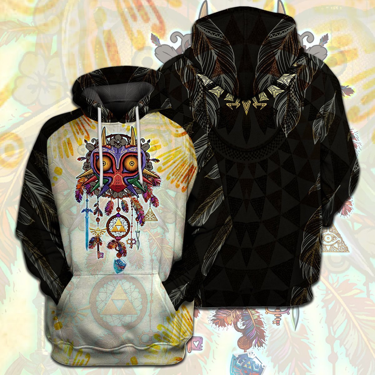 Legend Of Zelda T-shirt Majora's Mask Dreamcatcher Triforce Swordmaster Hyrule's Symbol T-shirt Legend Of Zelda Hoodie Sweater Tank