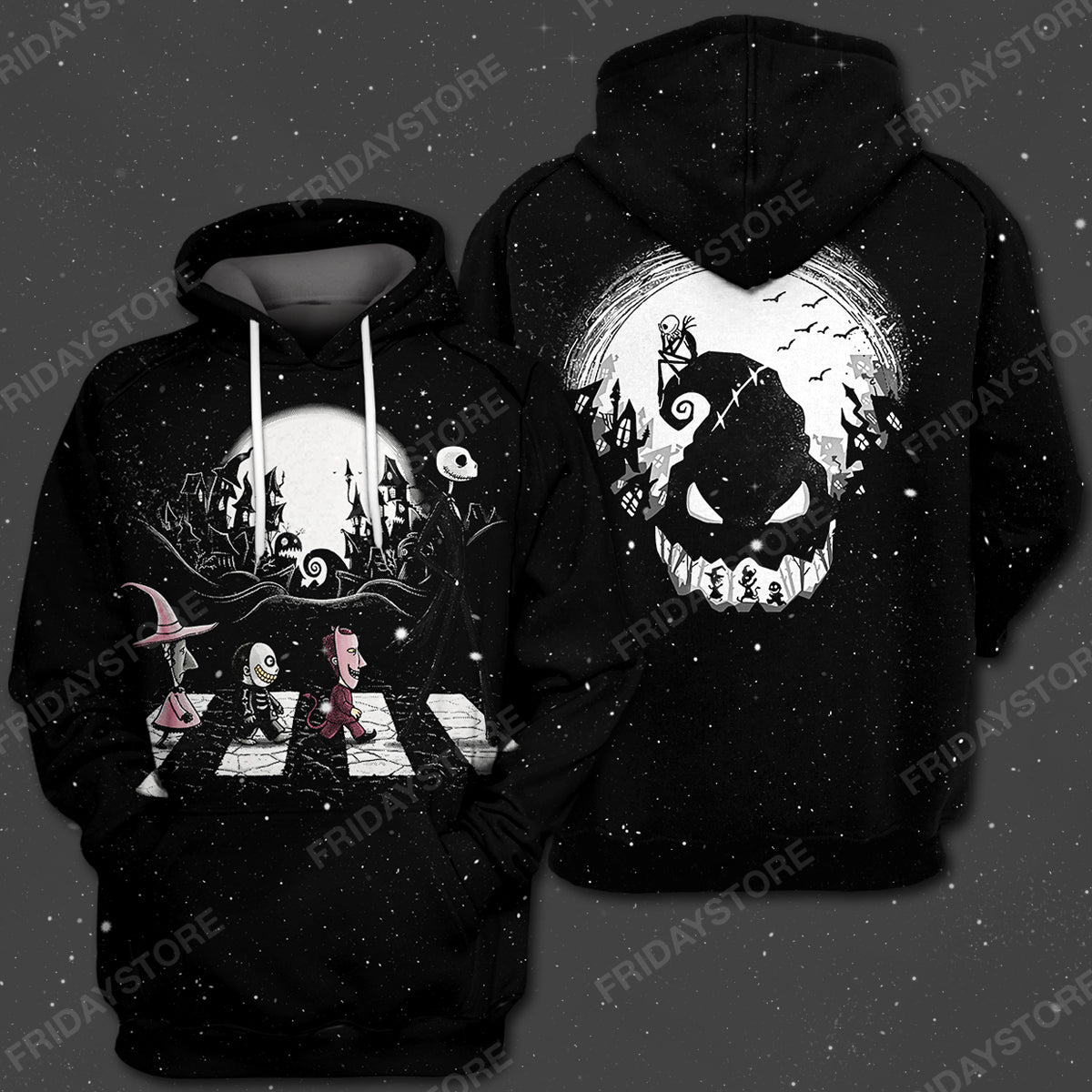 TNBC T-shirt Crossing Road In Nightmare Halloween Black T-shirt Cool High Quality TNBC Hoodie Sweater Tank