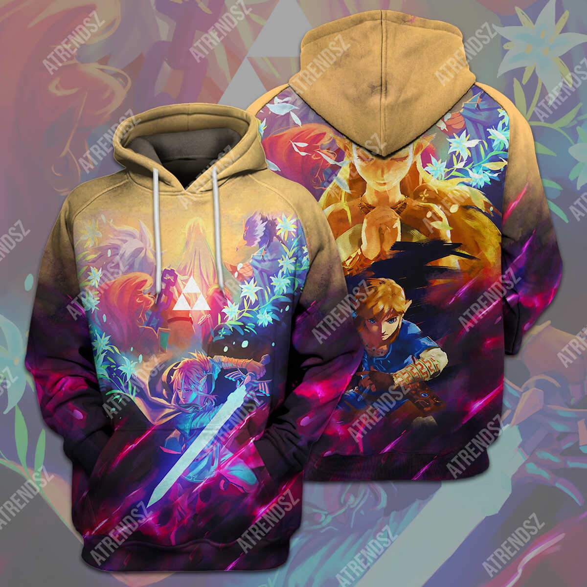 Legend Of Zelda T-shirt Breath OF The Wild Yellow T-shirt Legend Of Zelda Hoodie Sweater Tank