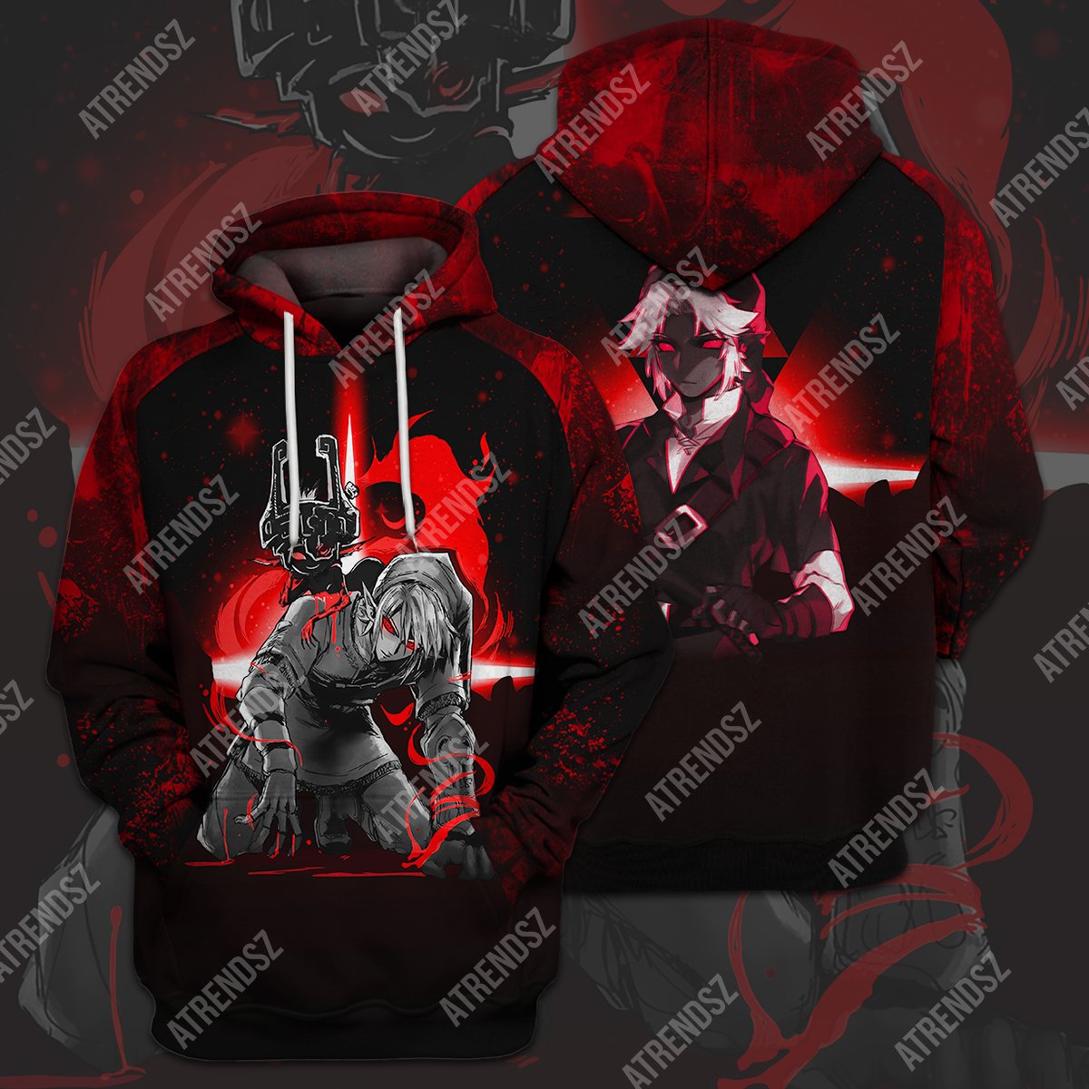 Legend Of Zelda Shirt Dark Link Black Red T-shirt Legend Of Zelda Hoodie