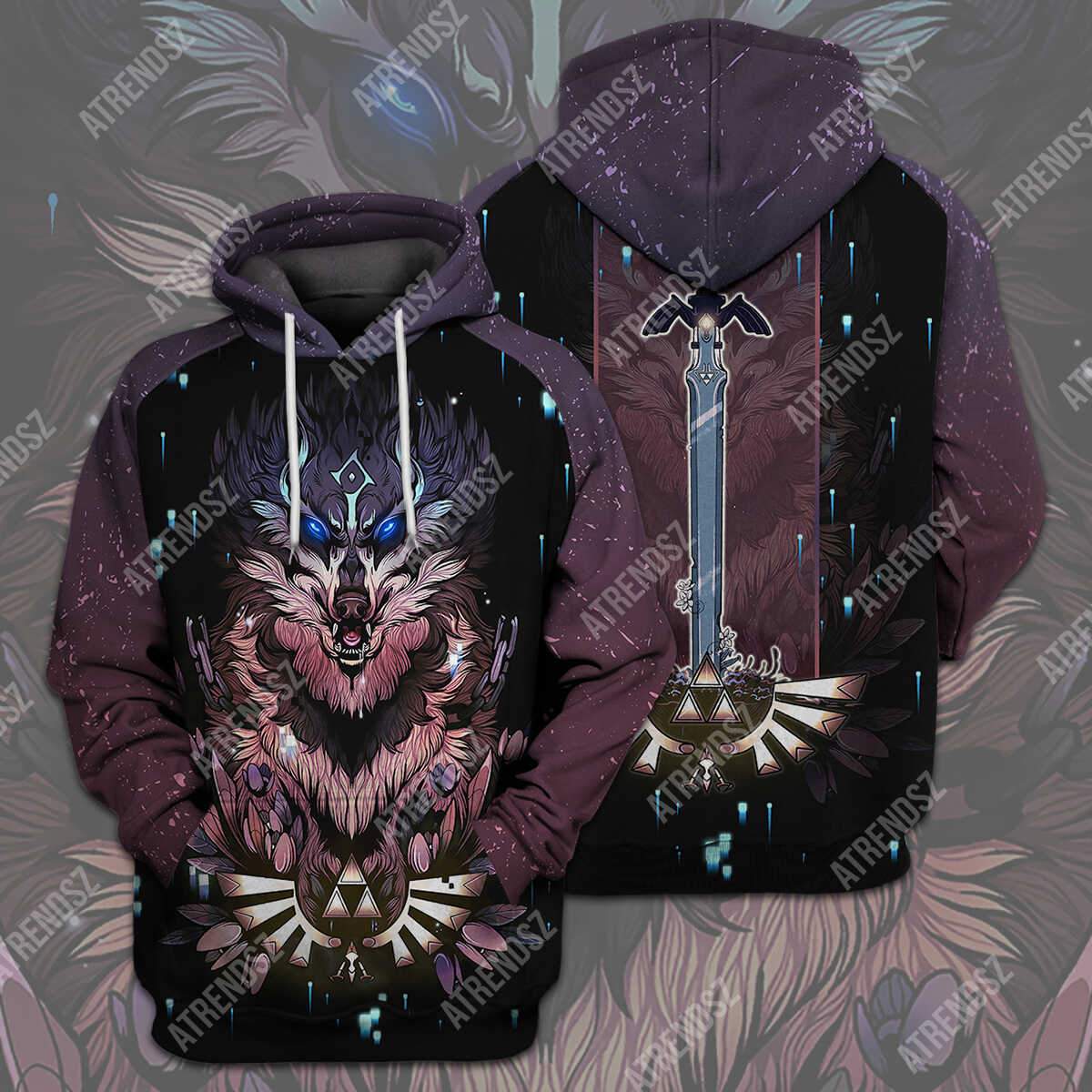 Legend Of Zelda Shirt Wolf Link Swordmaster T-shirt Legend Of Zelda Hoodie