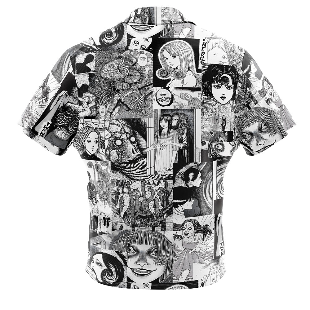 Horror Manga Junji Ito Button Up Hawaiian Shirt