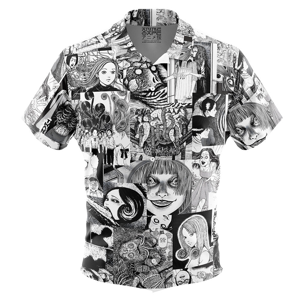 Horror Manga Junji Ito Button Up Hawaiian Shirt