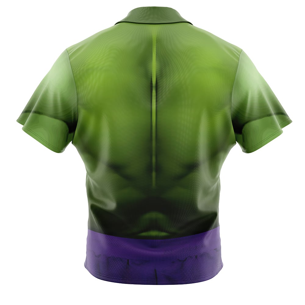 Hulk Marvel Button Up Hawaiian Shirt