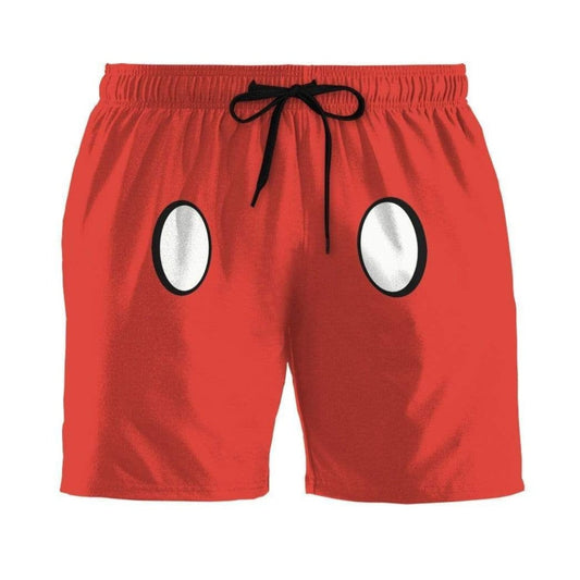 Mickey Mouse Shorts Mickey Mouse Disney World Magic Kingdom Costume Beach Shorts Red