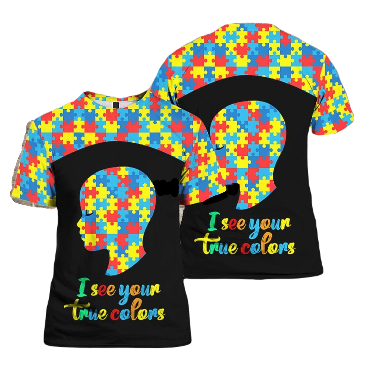 Autism T-shirt I See Your True Colors Autism Awareness T-shirt Colorful Unisex