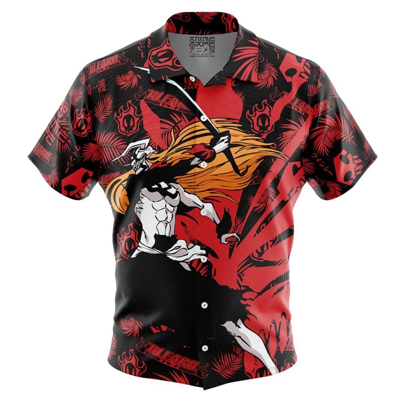 Ichigo Kurosaki Bleach Button Up Hawaiian Shirt