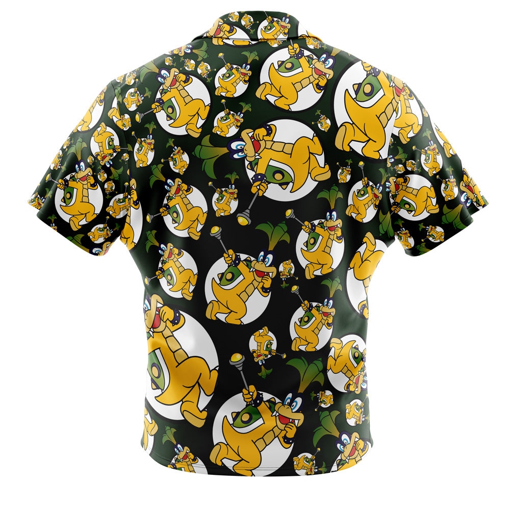 Iggy Koopa Super Mario Bros Button Up Hawaiian Shirt