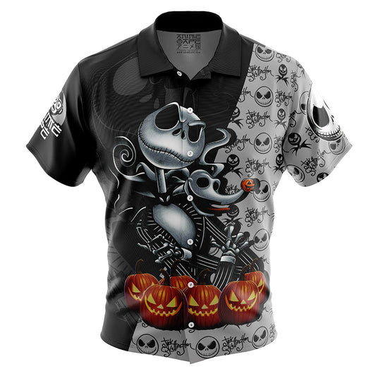 Jack The Night Before Christmas Button Up Hawaiian Shirt