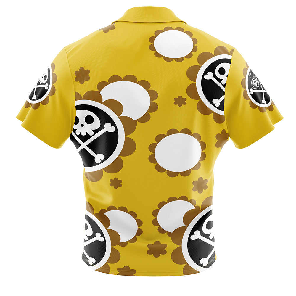 Jinbe Timeskip One Piece Button Up Hawaiian Shirt