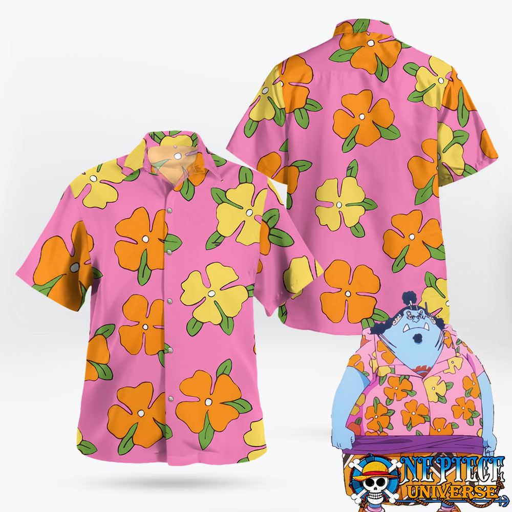 Jinbei Egghead Outfit Hawaiian Shirt Button Up S-5XL For Sale | One Piece Universe Store