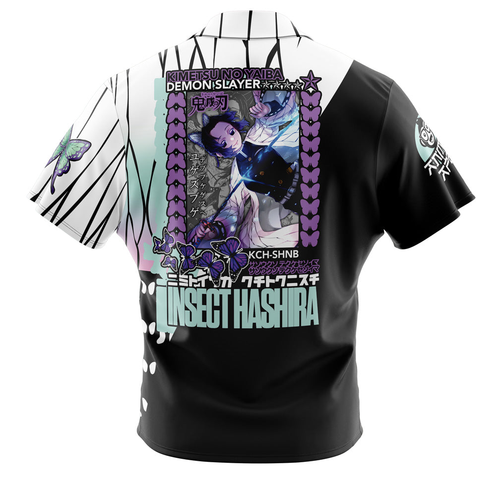 Kocho Shinobu Demon Slayer Button Up Hawaiian Shirt