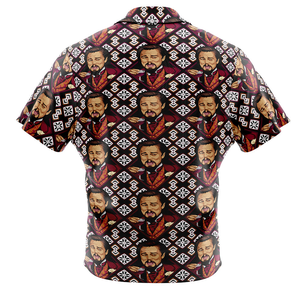 Laughing Leo DiCaprio Meme Button Up Hawaiian Shirt