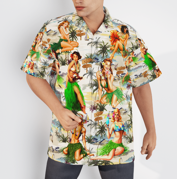 Let's Enjoy With Hawaiian Girls Aloha Hawaiian Shirts For Men, Women